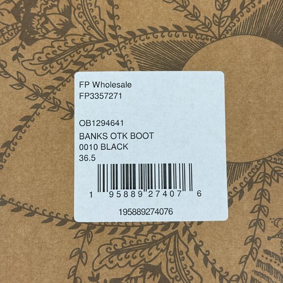 NWT Free People Banks Over The Knee Boots Black Suede Size 36.5 | Made in Spain - Picture 4 of 10